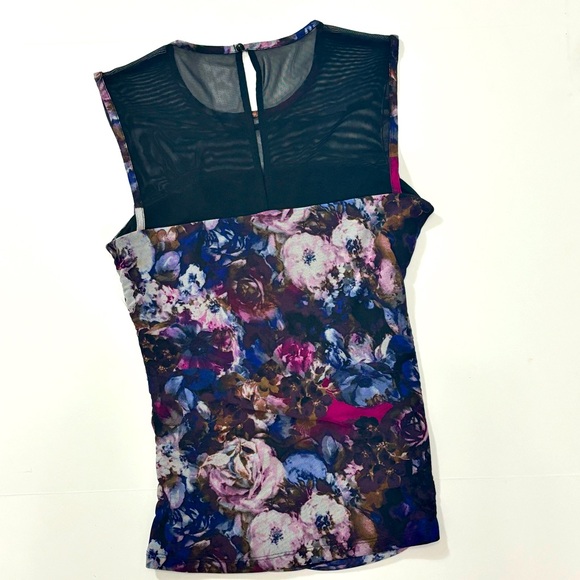 Cache Sheer Top Floral Blouse Size Small - Picture 3 of 7